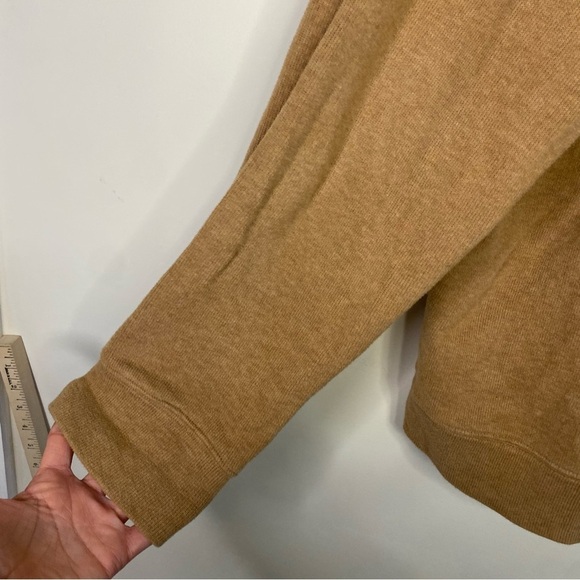 Men's Lands End Brown Pull Over Quarter Zip Sweater Size XL Business Casual - Picture 11 of 14